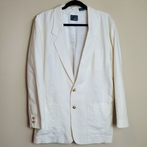 White Lizwear Blazer Jacket